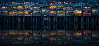 717 - WATER REFLECTION STILTED BUILDINGS - YANG SHENGHUA - china <div